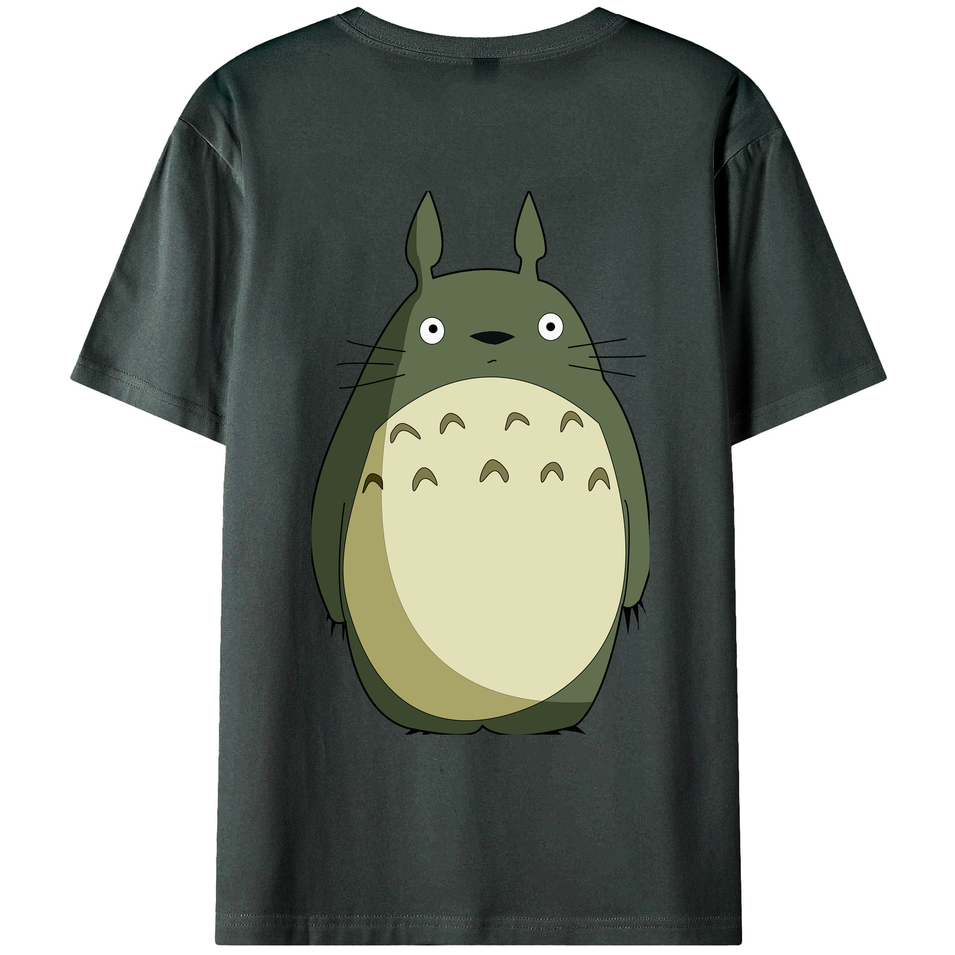 （画像用） となりのトトロ 草壁メイ 草壁サツキ My Neighbor Totoro Satsuki Kusakabe Mei Kusakabe 綿100％ メンズ半袖Tシャツ（バックプリント） 通気性